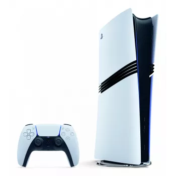 Pelikonsoli Sony PlayStation 5 Pro 2 TB SSD Wi‑Fi, Bluetooth, 8K, 120 Hz, valkoinen/musta