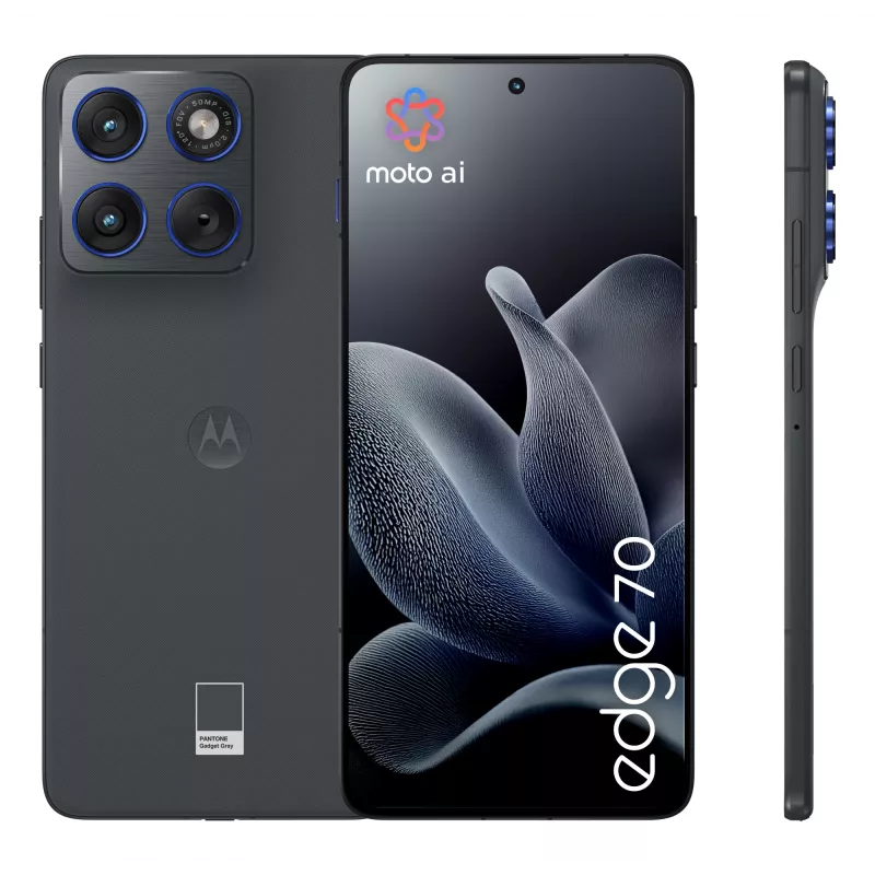 Motorola edge 70 17 cm (6.7 tuumaa) Dual SIM Android 16.0 5G USB Type-C 12 GB 512 GB 4800 mAh harmaa