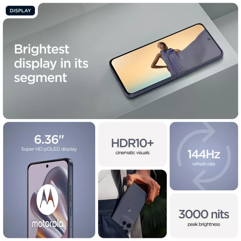 Motorola edge 60 Neo 16,1 cm (6,36 tuumaa) Dual SIM Android 15 5G USB Type-C 12 GB 256 GB 5000 mAh harmaa