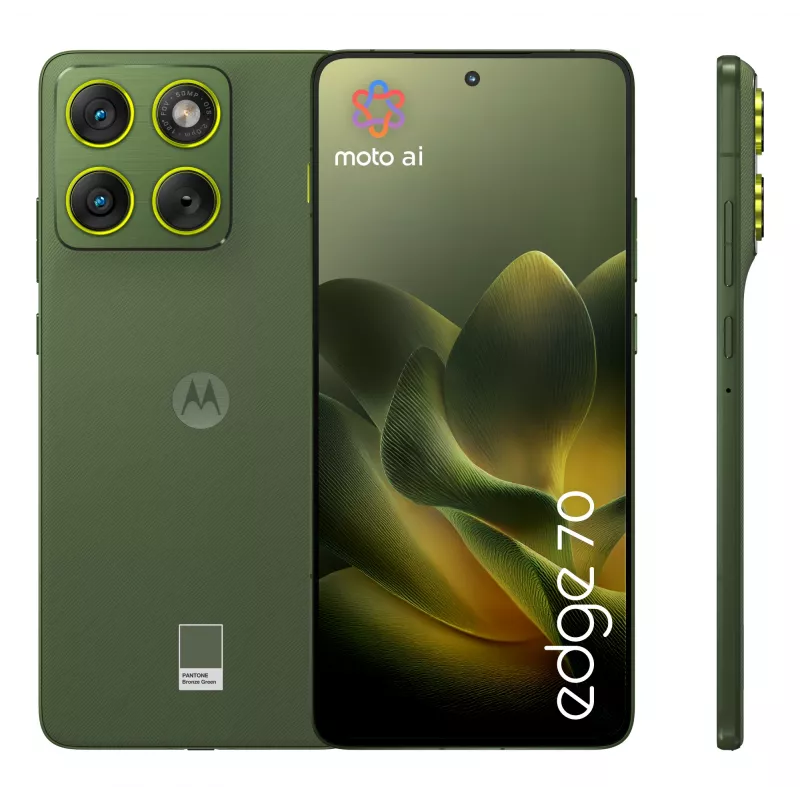 Motorola edge 70 17 cm (6.7 tuumaa) Dual SIM Android 16.0 5G USB Type-C 12 GB 512 GB 4800 mAh vihreä