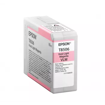 Epson yksittäispakkaus vaaleanmagenta T850600, vaaleanmagenta, pigmenttimuste, 80 ml, 1 kpl