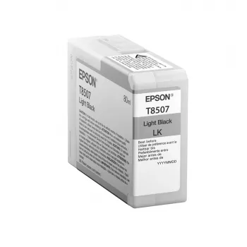 Epson yksittäispakkaus vaaleanmusta T850700, vaaleanmusta, pigmentoitu muste, 80 ml, 1 kpl