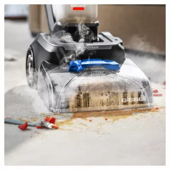 Bissell PowerWash HydroSteam -matonpuhdistuskone työnnettävä Deep musta, sininen, titanium