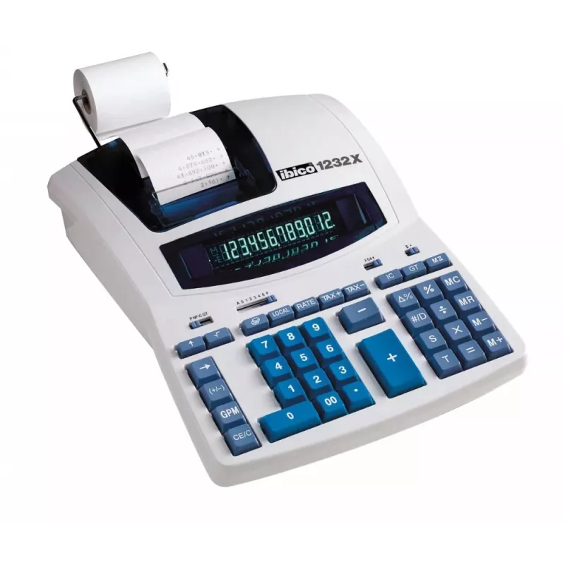 Rexel tulostava pöytälaskin Ibico 1232X Professional 12-numeroinen, 290 mm, 375 mm, 375 mm