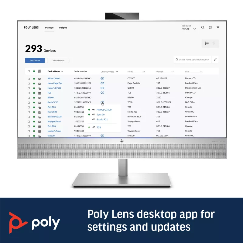HP Poly Sync 60 -kaiutinpuhelin, hopea, Windows 10, Windows 11, MacOS, RoHS, Federal Communications Commission (FCC), CE, 37 mm, 116 mm