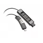 HP Poly DA85-M USB-QD musta sovitin TAA