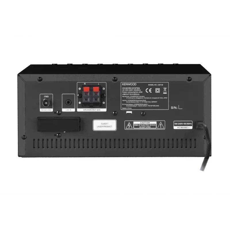 Kenwood M-9000S kotiaudiominijärjestelmä 50 W musta