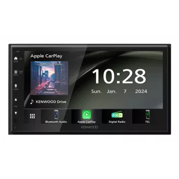 Kenwood DMX6523DABS auton mediavastaanotin musta Wi-Fi Bluetooth