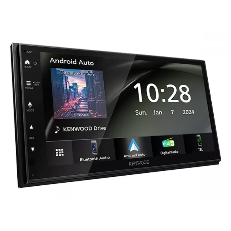 Kenwood DMX6523DABS auton mediavastaanotin musta Wi-Fi Bluetooth
