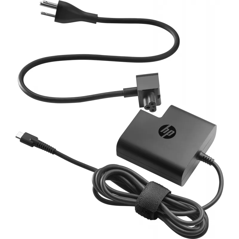 HP 65W USB-C virtalähde, sisäkäyttö, AC, musta
