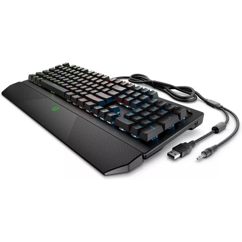 HP Pavilion Gaming näppäimistö 800, Full-size (100%), johdollinen, USB, mekaaninen, musta