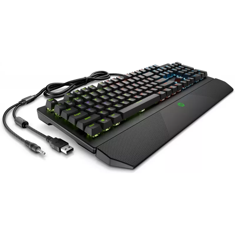 HP Pavilion Gaming näppäimistö 800, Full-size (100%), johdollinen, USB, mekaaninen, musta