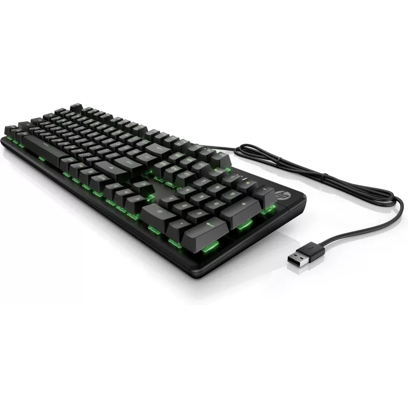 HP Pavilion Gaming näppäimistö 550, Full-Size (100 %), johdollinen, USB, LED, musta