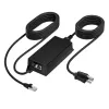 HP Poly PoE++ 65W 2.5G-sovitin 3,66 m CAT6A-kaapelilla ja virtajohdolla