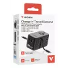 Verbatim Charge 'n' Travel 70W 2C sisäänvedettävä yleismatkasovitin musta