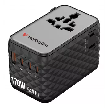 Verbatim Charge 'n' Travel 170W yleismatkasovitin musta
