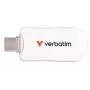 Verbatim Plectra USB-C-muistitikku valkoinen 128 GB, 128 GB, USB Type-C, 3.2 Gen 1 (3.1 Gen 1), 100 MB/s, suojukseton, valkoinen