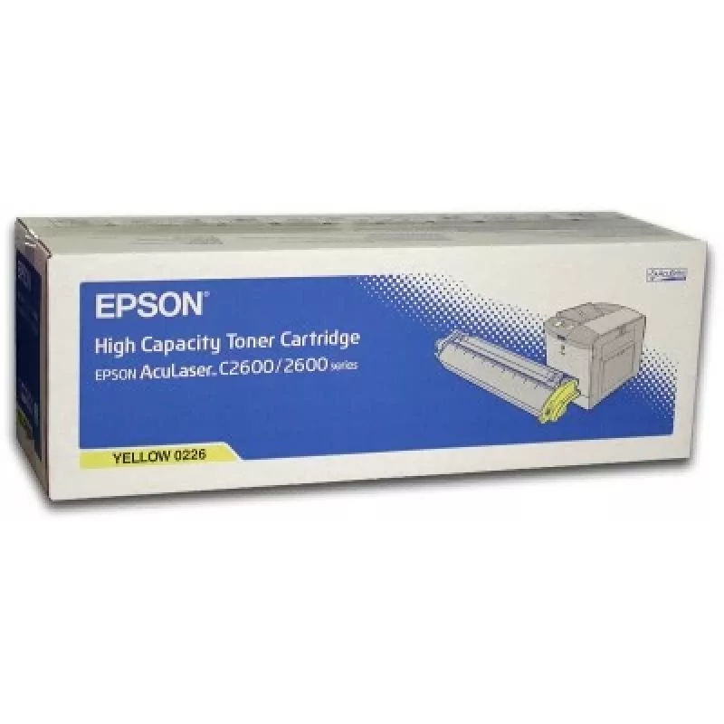 Epson AL-C2600 värikasetti keltainen 5k, 5000 sivua, keltainen, 1 kpl