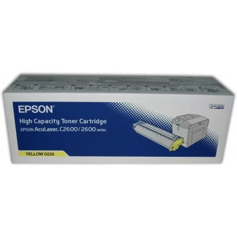 Epson AL-C2600 värikasetti keltainen 5k, 5000 sivua, keltainen, 1 kpl