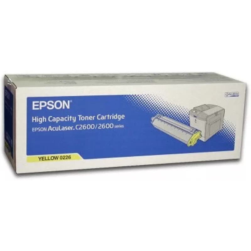 Epson AL-C2600 värikasetti keltainen 5k, 5000 sivua, keltainen, 1 kpl