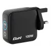 Verbatim Mini GaN -laturi 100W näytöllä, sisäkäyttö, AC, 20 V, musta