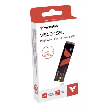 Verbatim Vi5000 PCIe NVMe M.2 SSD 1TB, 1 TB, M.2, 5 000 MB/s