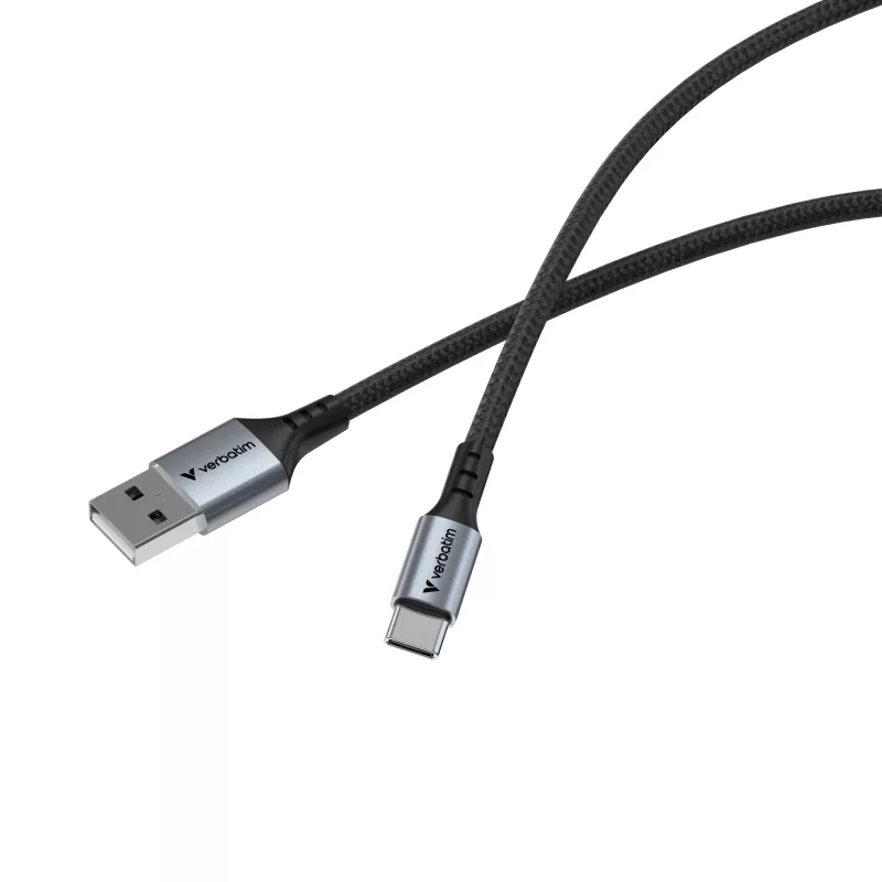 Verbatim Sync & Charge -kaapeli USB-A–USB-C 120 cm, 1,2 m, USB A, USB C, USB 2.0, 0,48 Gbit/s, musta