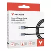 Verbatim Sync & Charge -kaapeli USB-A–USB-C 120 cm, 1,2 m, USB A, USB C, USB 2.0, 0,48 Gbit/s, musta