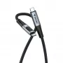 Verbatim Sync & Charge USB-C - USB-C 240W -kaapeli näytöllä 120 cm