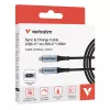 Verbatim Sync & Charge USB-C - USB-C 240W -kaapeli näytöllä 120 cm