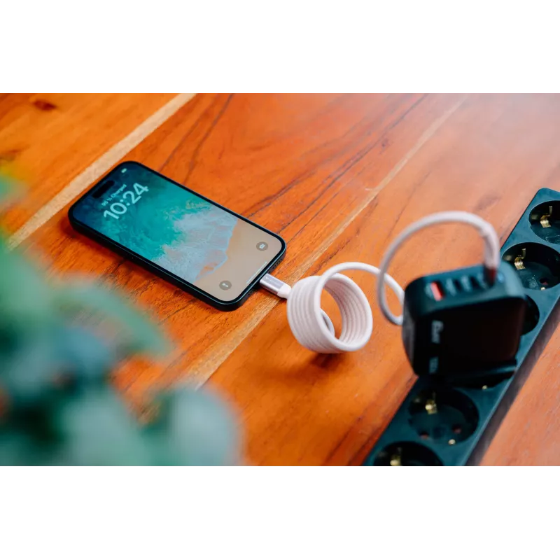 Verbatim Sync & Charge Magnetic -kaapeli - 60W USB-C - USB-C 120 cm harmaa