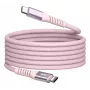 Verbatim Sync & Charge magneettikaapeli – 60 W USB-C–USB-C, 120 cm, pinkki