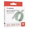 Verbatim Sync & Charge Magnetic -kaapeli - 100W USB-C - USB-C 120 cm vihreä