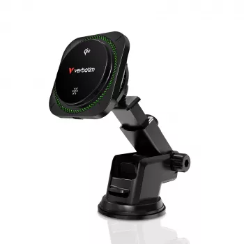 Verbatim Charge 'n' Drive Qi2 magneettinen langaton autolaturi RGB
