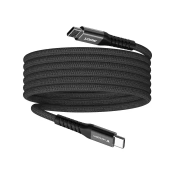 Verbatim Sync & Charge magneettikaapeli – 100 W USB-C–USB-C 120 cm musta