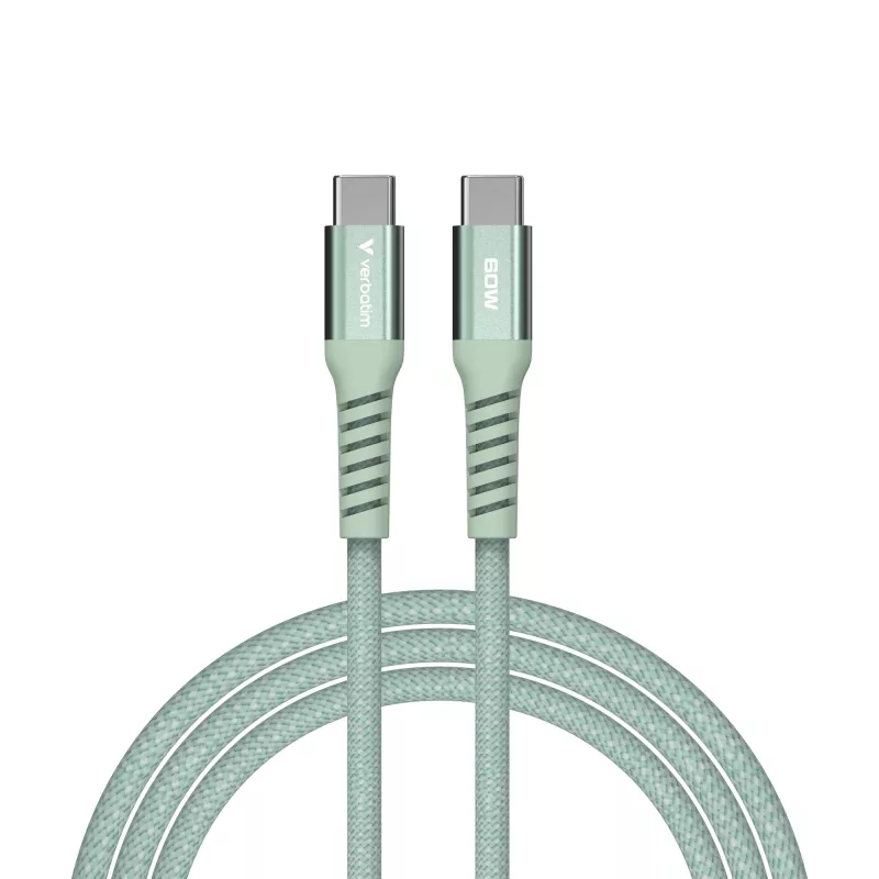 Verbatim Sync & Charge Magnetic -kaapeli - 60W USB-C - USB-C 120 cm vihreä