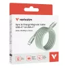 Verbatim Sync & Charge Magnetic -kaapeli - 60W USB-C - USB-C 120 cm vihreä