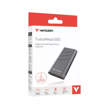 Verbatim TurboMetal SSD USB4 1TB USB Type-C USB4 Gen 2x2 hopea