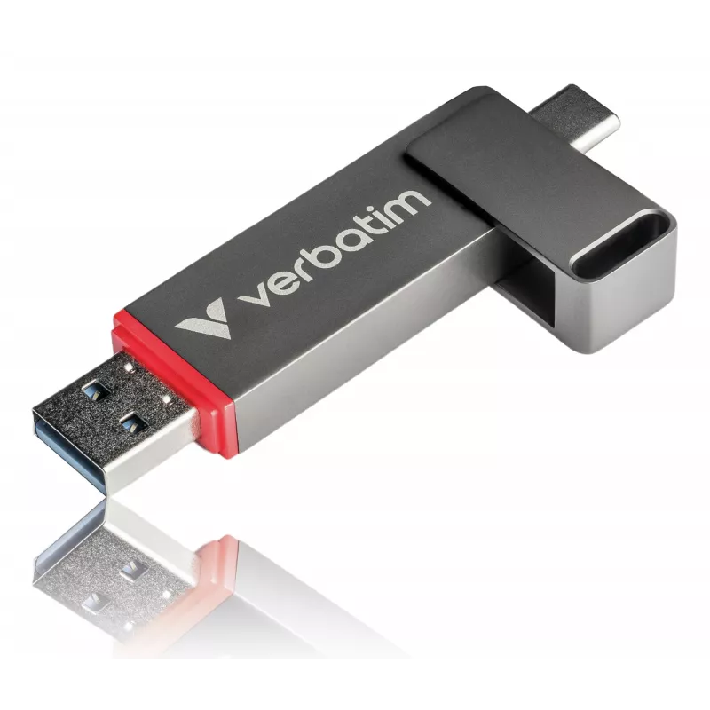 Verbatim Dual QuickStick USB-muistitikku 512 GB USB Type-A / USB Type-C 3.2 Gen 1 (3.1 Gen 1) harmaa