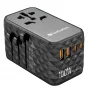 Verbatim UTA-06 100W GaN III -yleismatka-adapteri, 2 x USB-C PD & QC 4+ & 2 x USB-A QC 3.0 -liitännät