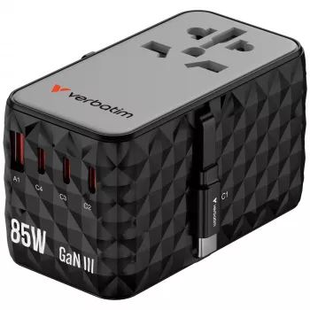 Verbatim Charge 'n' Travel Diamond 85W sisäänvedettävä kaapeli CNT-02