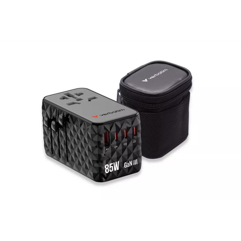 Verbatim Charge 'n' Travel Diamond 85W sisäänvedettävä kaapeli CNT-02