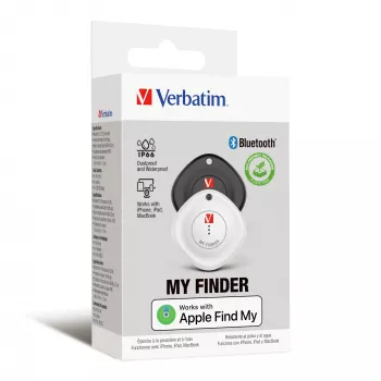 Verbatim MYF-02 Bluetooth-esineenetsijä 2 kpl:n pakkaus musta/valkoinen