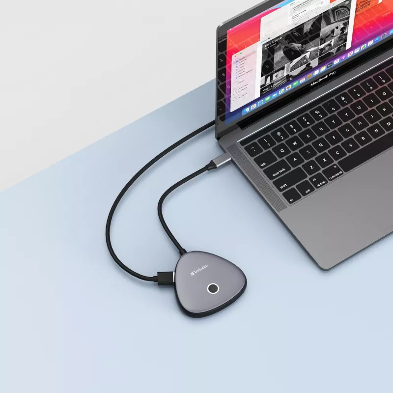 Verbatim Share My Screen USB-C langaton näyttösovitin 4K ja keskitin WDA-02