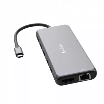 Verbatim CMH-13 USB Type-C -keskitin 10 000 Mbit/s hopea