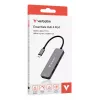 Verbatim USB-C Essentials -multiport-keskitin 4 porttia: HDMI, USB-C PD, USB-A 3.2 Gen 1, USB-A