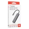Verbatim USB-C Essentials -multiport-keskitin 6 porttia: HDMI, USB-C PD, USB-A 3.2 Gen 1, USB-A, SD & microSD