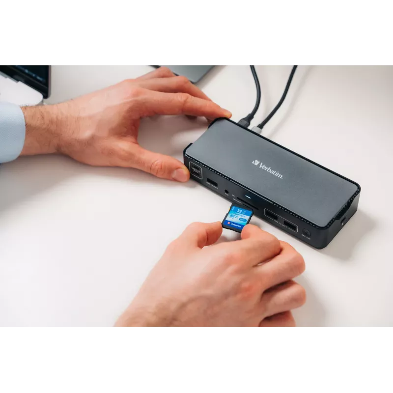 Verbatim CDS-15 langallinen USB 3.2 Gen 1 (3.1 Gen 1) Type-C musta, harmaa