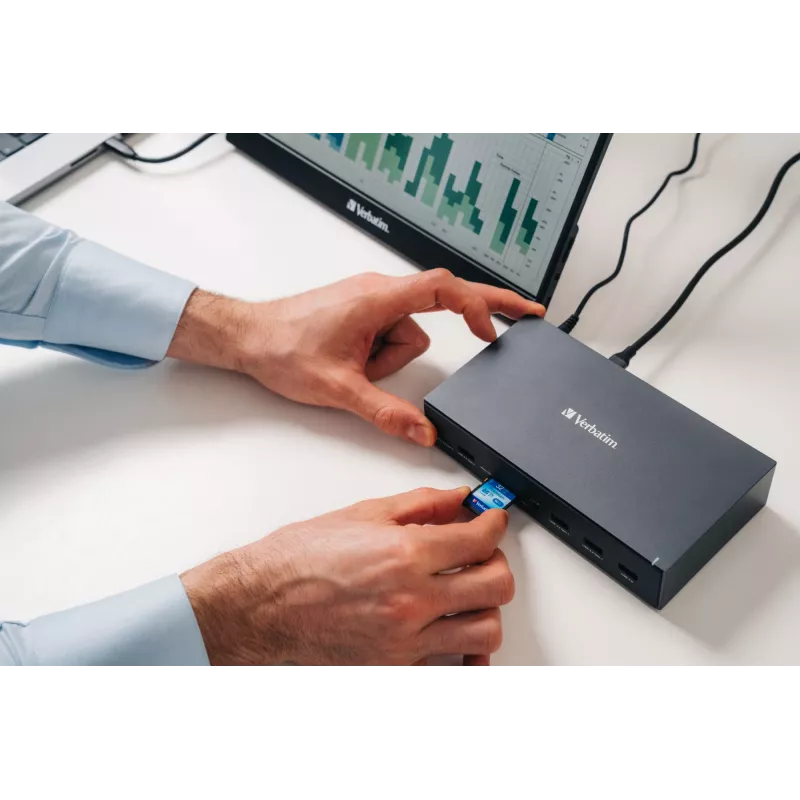 Verbatim CDS-17 langallinen USB 3.2 Gen 1 (3.1 Gen 1) Type-C musta, harmaa