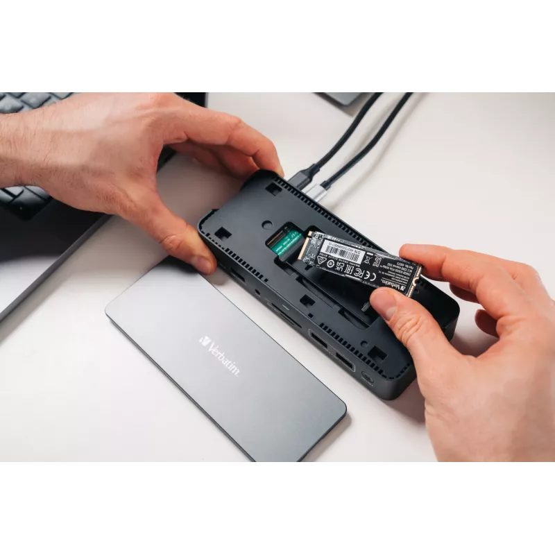 Verbatim CDS-15S langallinen USB 3.2 Gen 1 (3.1 Gen 1) Type-C musta, harmaa